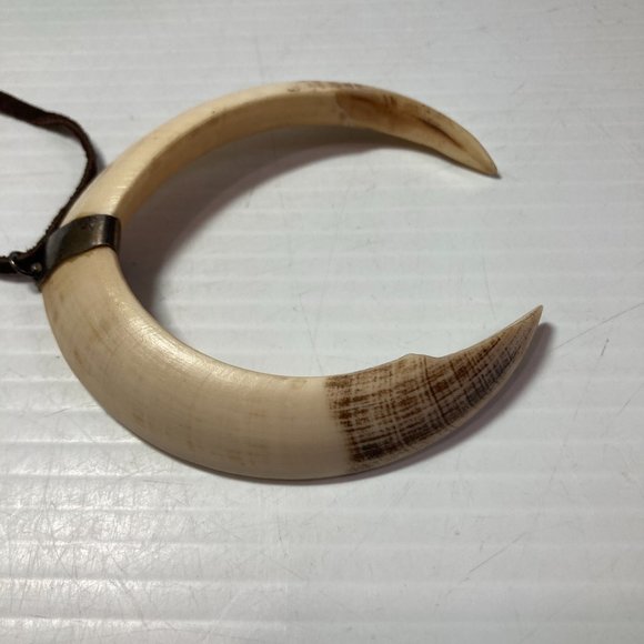 Wild Pig Warthog Tusk Necklace - Picture 2 of 10